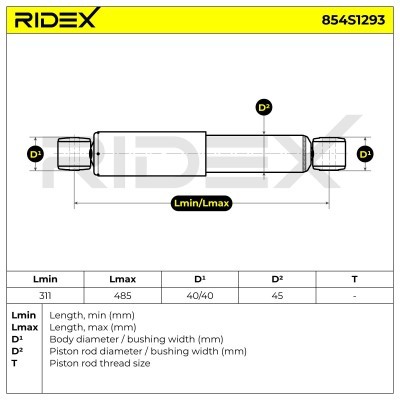 Shock Absorber RIDEX 854S1293 854S1293 - photo 8