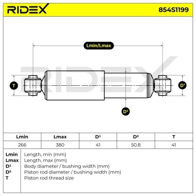 Shock Absorber RIDEX 854S1199 854S1199 - photo 9