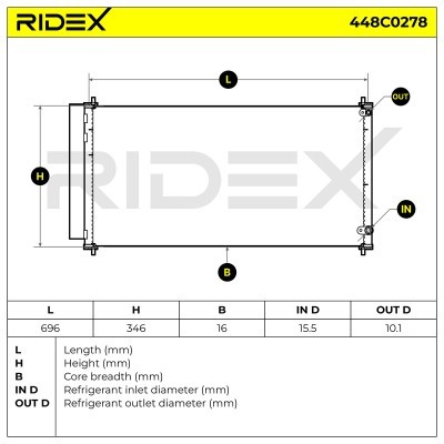 A/C condenser 448C0278 - photo 5