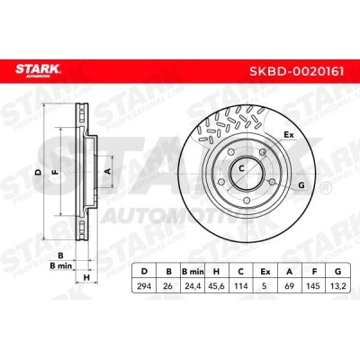 Brake Disc Stark SKBD-0020161 SKBD-0020161 - photo 5
