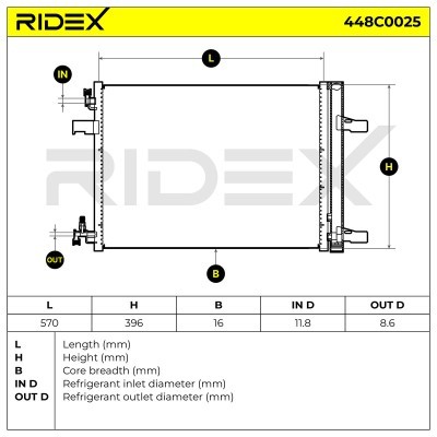 A/C condenser 448C0025 - photo 6