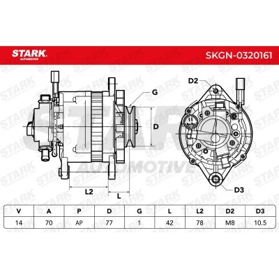 Alternator Stark SKGN-0320161 SKGN-0320161 - photo 7