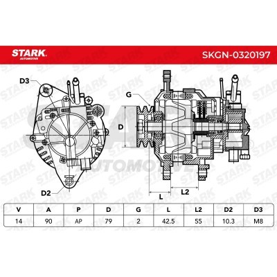 Alternator Stark SKGN-0320197 SKGN-0320197 - photo 7