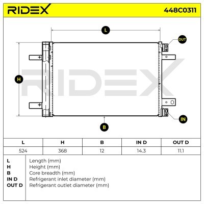 A/C condenser 448C0311 - photo 6