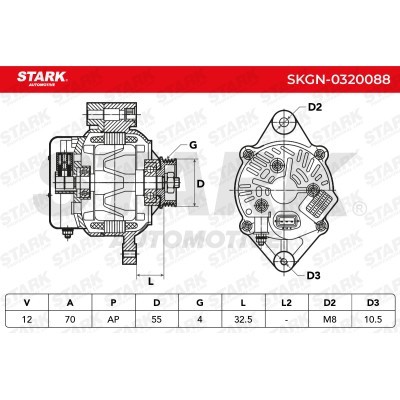 Alternator Stark SKGN-0320088 SKGN-0320088 - photo 8