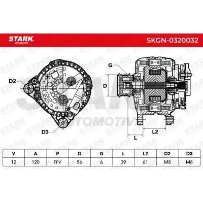 Alternator Stark SKGN-0320032 SKGN-0320032 - photo 7