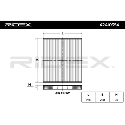 Cabin Air Filter RIDEX 424I0354 424I0354 - photo 5