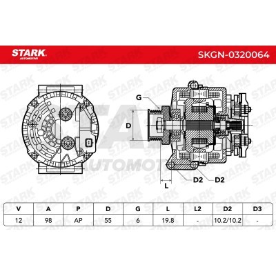 Alternator Stark SKGN-0320064 SKGN-0320064 - photo 6