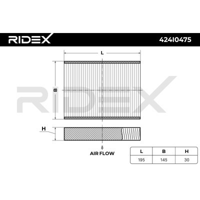 Cabin Air Filter RIDEX 424I0475 424I0475 - photo 6