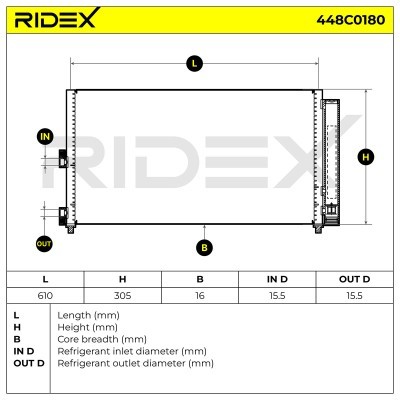 A/C condenser 448C0180 - photo 6