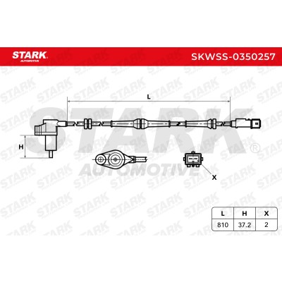 ABS Sensor Stark SKWSS-0350257 SKWSS-0350257 - photo 6