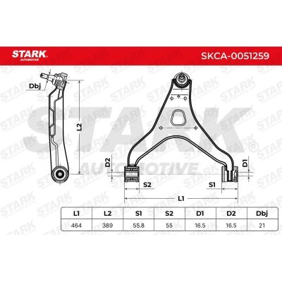 Control Arm Stark SKCA-0051259 SKCA-0051259 - photo 6