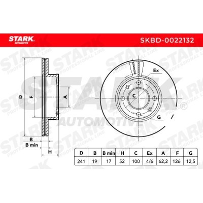 Brake Disc Stark SKBD-0022132 SKBD-0022132 - photo 4