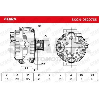 Alternator Stark SKGN-0320765 SKGN-0320765 - photo 6