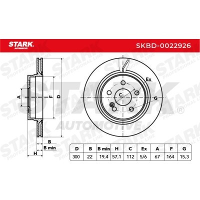 Brake Disc Stark SKBD-0022926 SKBD-0022926 - photo 5
