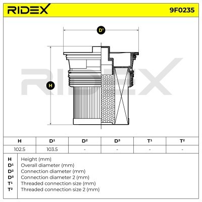 Fuel Filter RIDEX 9F0235 9F0235 - photo 5
