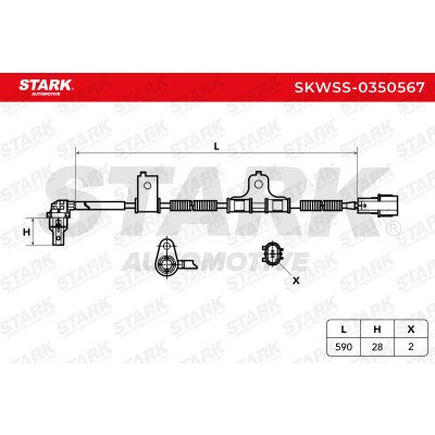 ABS Sensor Stark SKWSS-0350567 SKWSS-0350567 - photo 6
