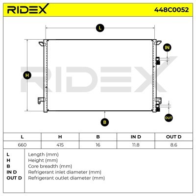 A/C condenser 448C0052 - photo 8