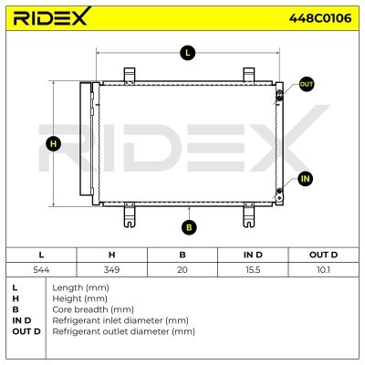 A/C condenser 448C0106 - photo 7