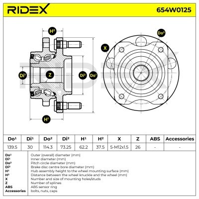 Wheel Bearing RIDEX 654W0125 654W0125 - photo 6
