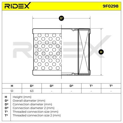 Fuel Filter RIDEX 9F0298 9F0298 - photo 6