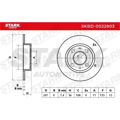 Brake Disc Stark SKBD-0022803 SKBD-0022803 - photo 7