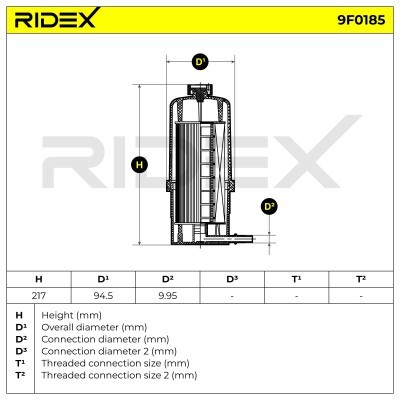Fuel Filter RIDEX 9F0185 9F0185 - photo 5
