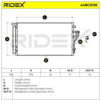 A/C condenser 448C0136 - photo 7
