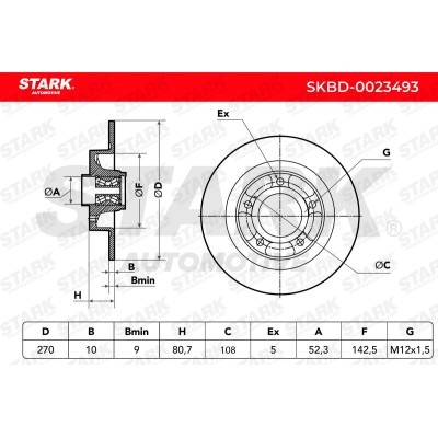 Brake Disc Stark SKBD-0023493 SKBD-0023493 - photo 5