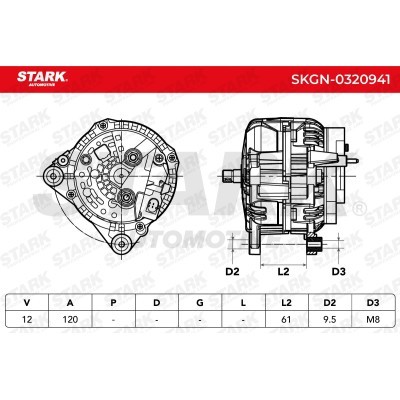 Alternator Stark SKGN-0320941 SKGN-0320941 - photo 5