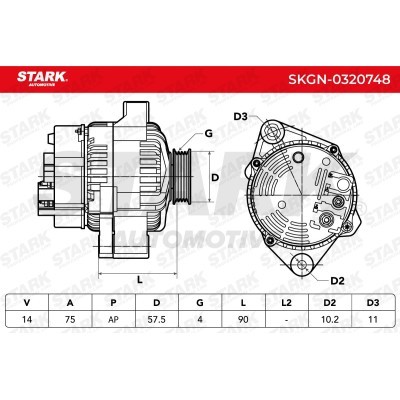 Alternator Stark SKGN-0320748 SKGN-0320748 - photo 6
