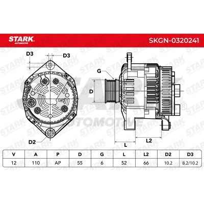 Alternator Stark SKGN-0320241 SKGN-0320241 - photo 7