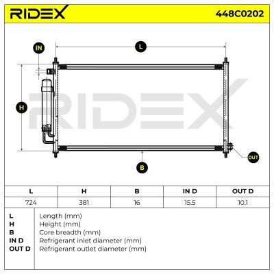 A/C condenser 448C0202 - photo 7