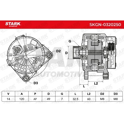 Alternator Stark SKGN-0320250 SKGN-0320250 - photo 6