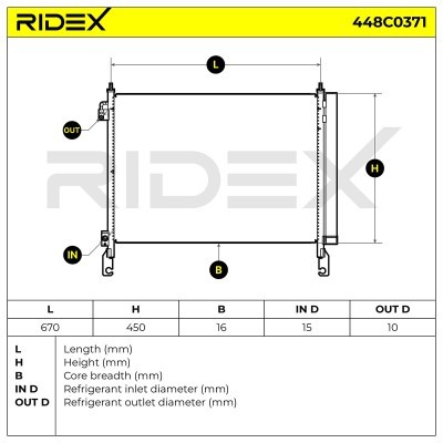 A/C condenser 448C0371 - photo 5