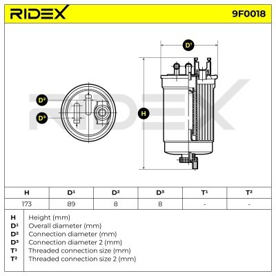 Fuel Filter RIDEX 9F0018 9F0018 - photo 5