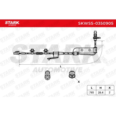 ABS Sensor Stark SKWSS-0350905 SKWSS-0350905 - photo 6