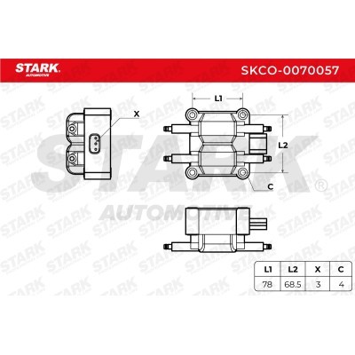 Ignition Coil Stark SKCO-0070057 SKCO-0070057 - photo 4