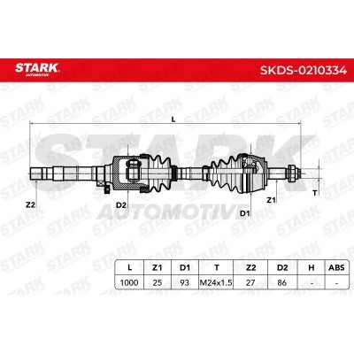 Drive Shaft Stark SKDS-0210334 SKDS-0210334 - photo 8