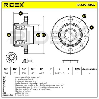 Wheel Bearing RIDEX 654W0054 654W0054 - photo 5