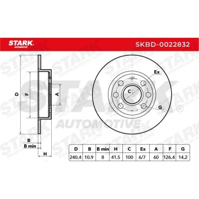 Brake Disc Stark SKBD-0022832 SKBD-0022832 - photo 5