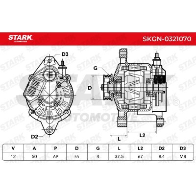 Alternator Stark SKGN-0321070 SKGN-0321070 - photo 6