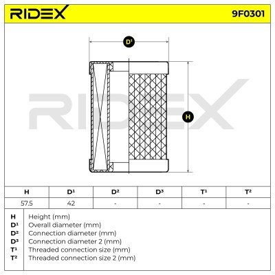 Fuel Filter RIDEX 9F0301 9F0301 - photo 5
