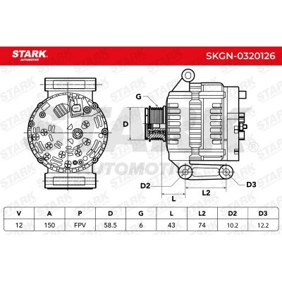 Alternator Stark SKGN-0320126 SKGN-0320126 - photo 10