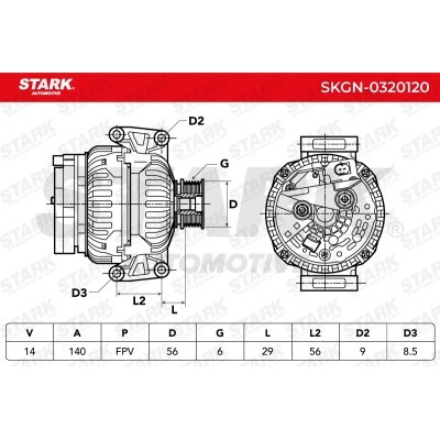 Alternator Stark SKGN-0320120 SKGN-0320120 - photo 9