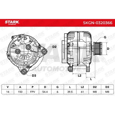 Alternator Stark SKGN-0320366 SKGN-0320366 - photo 5