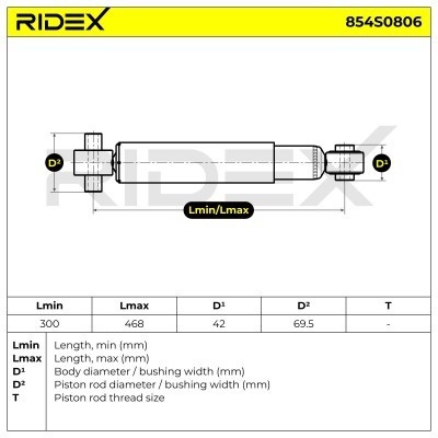 Shock Absorber RIDEX 854S0806 854S0806 - photo 8