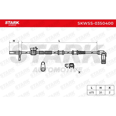 ABS Sensor Stark SKWSS-0350400 SKWSS-0350400 - photo 6