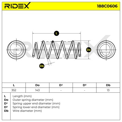 Suspension Spring RIDEX 188C0606 188C0606 - photo 4