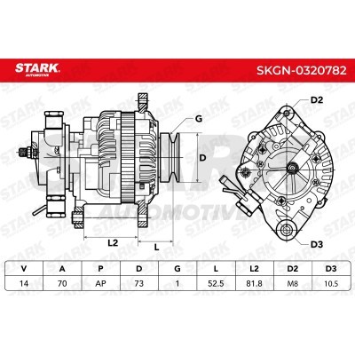 Alternator Stark SKGN-0320782 SKGN-0320782 - photo 7